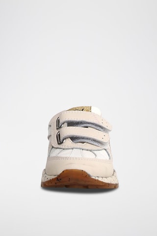 Baskets en cuir - Blanc et beige