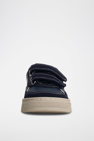 Baskets en cuir - Bleu marine
