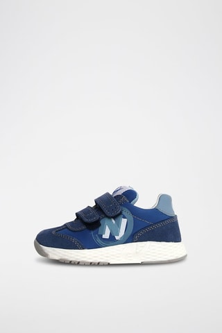 Baskets en nubuck - Bleu