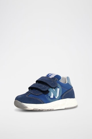 Baskets en nubuck - Bleu