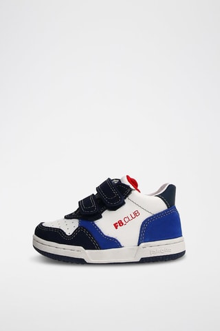 Baskets en cuir - Bleu et blanc