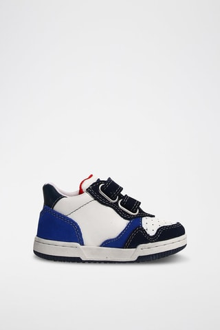 Baskets en cuir - Bleu et blanc