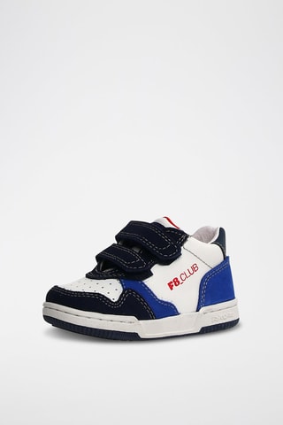Baskets en cuir - Bleu et blanc