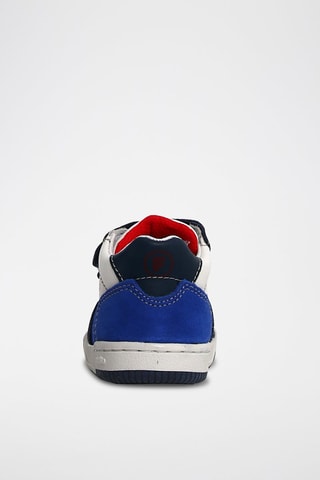 Baskets en cuir - Bleu et blanc