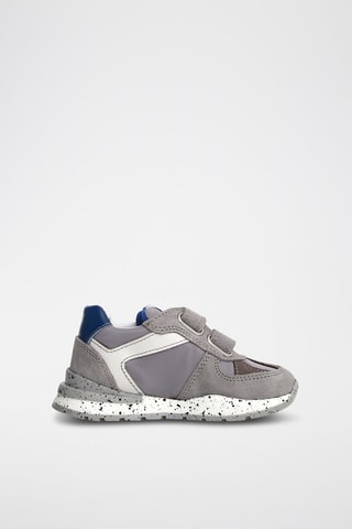 Baskets en cuir - Gris clair et anthracite