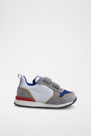 Baskets en cuir de veau nubuck Hack - Gris clair