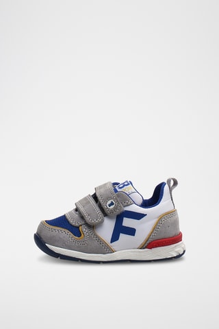 Baskets en cuir de veau nubuck Hack - Gris clair