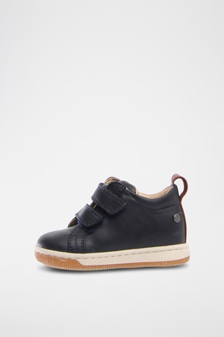 Baskets montantes en cuir Haley - Bleu foncé