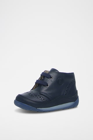 Bottines en cuir Pacific - Bleu marine