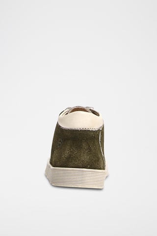 Baskets en nubuck Yorkeries - Vert foncé et blanc