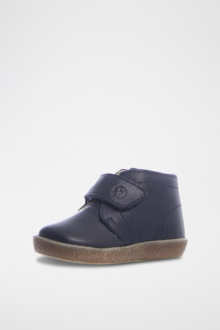 Boots en cuir nappa Conte - Bleu marine