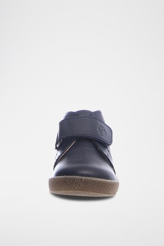 Boots en cuir nappa Conte - Bleu marine