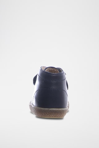 Boots en cuir nappa Conte - Bleu marine