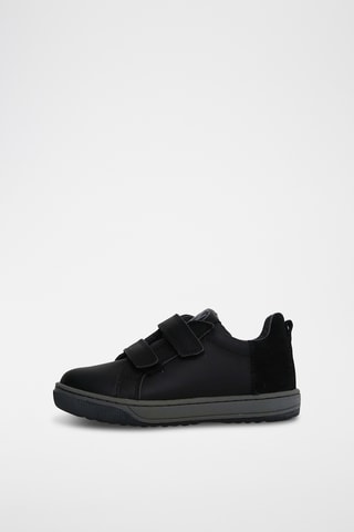 Baskets en cuir de veau Caleb - Noir
