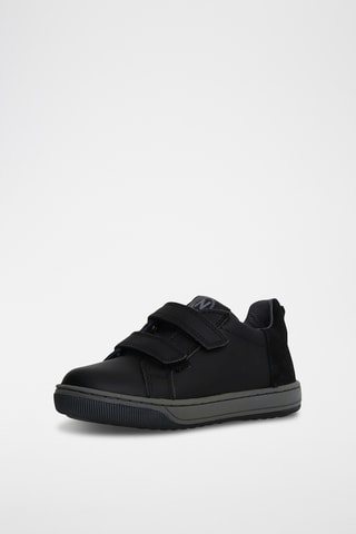 Baskets en cuir de veau Caleb - Noir