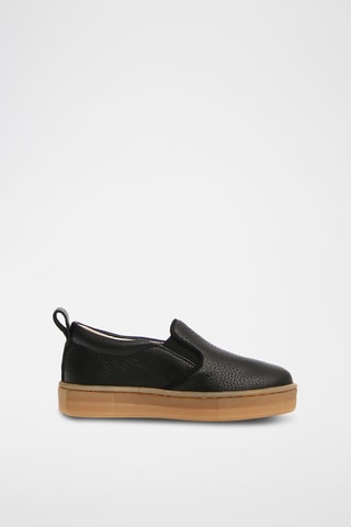 Slip-on en cuir de veau Prato - Noir