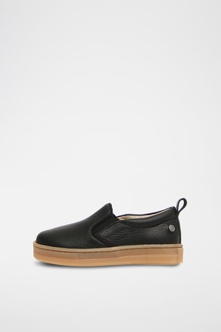 Slip-on en cuir de veau Prato - Noir
