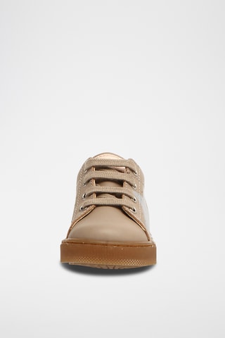 Baskets montantes en cuir de veau Venus - Taupe