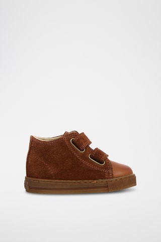 Baskets montantes en cuir Michael - Camel
