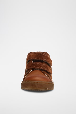 Baskets montantes en cuir Michael - Camel