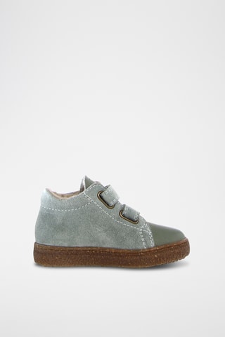 Baskets en cuir Albus - Vert et gris