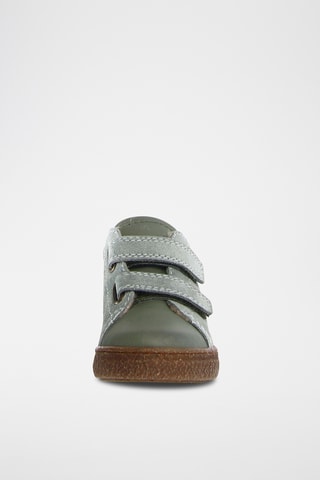 Baskets en cuir Albus - Vert et gris