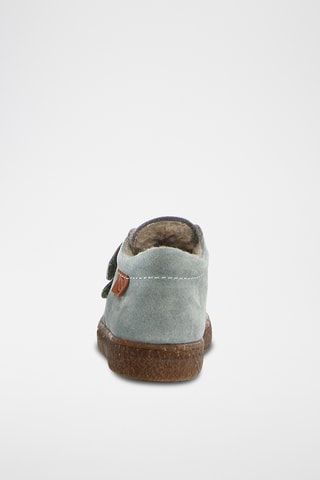 Baskets en cuir Albus - Vert et gris