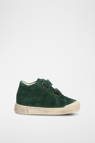 Baskets en cuir Gazer VL - Vert et jaune