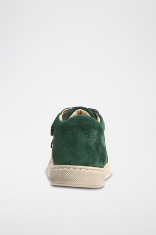 Baskets en cuir Gazer VL - Vert et jaune