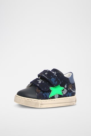 Baskets en cuir Sasha VL - Bleu marine