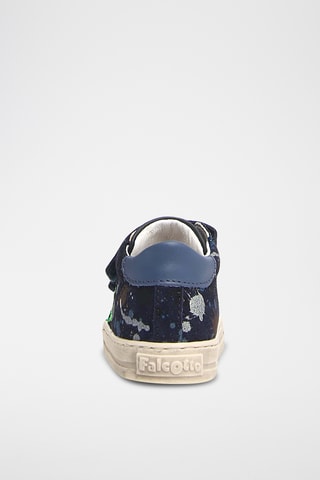 Baskets en cuir Sasha VL - Bleu marine