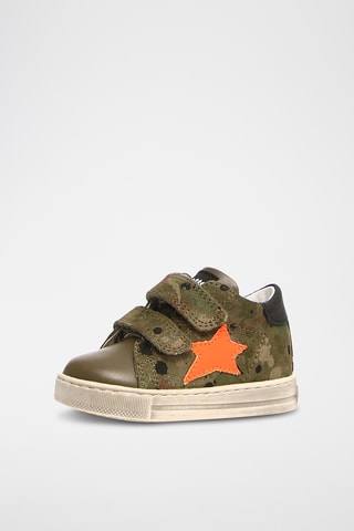 Baskets en cuir Sasha - Vert olive