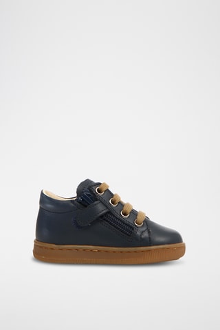 Baskets en cuir nappa Jay - Bleu marine