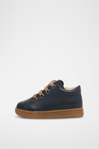 Baskets en cuir nappa Jay - Bleu marine