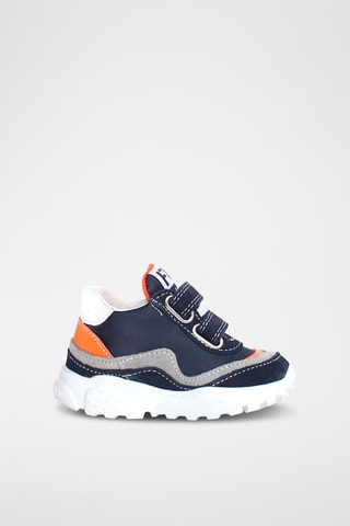 Baskets en nubuck Amantea - Bleu marine
