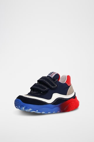 Baskets en nubuck Amantea - Bleu marine