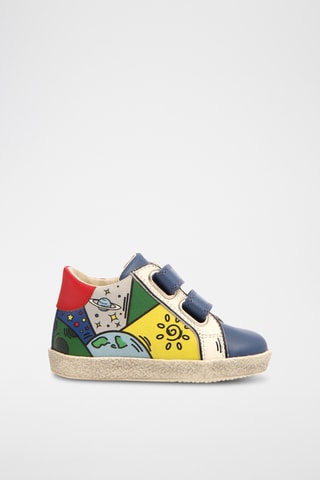 Baskets en cuir Huemi - Bleu marine