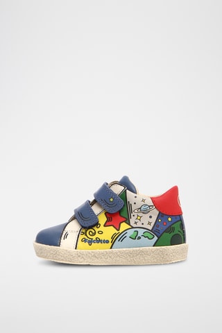 Baskets en cuir Huemi - Bleu marine