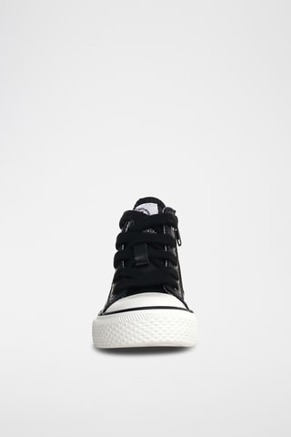 Baskets montantes en cuir de veau Ylfas - Noir