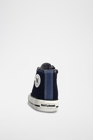 Baskets montantes en cuir Ylfas - Bleu marine