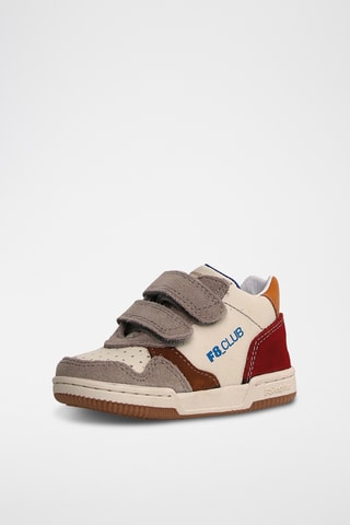 Baskets en cuir Klip 3 Vl - Taupe et écru