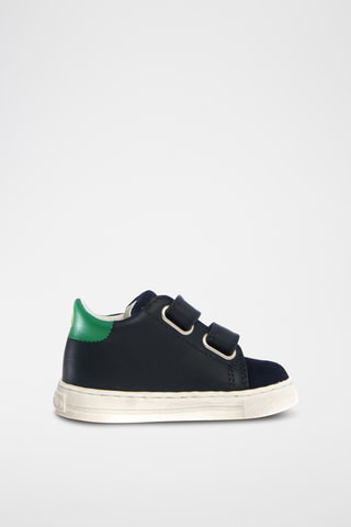 Baskets en cuir Xavi - Bleu marine