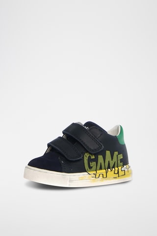Baskets en cuir Xavi - Bleu marine