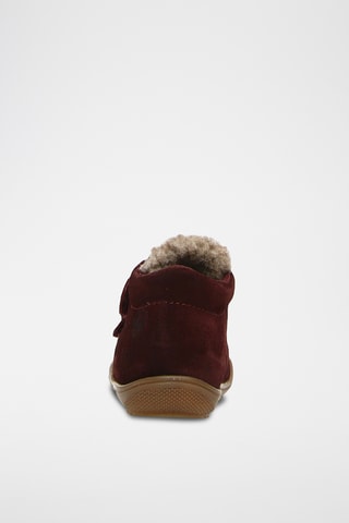 Bottines en cuir nappa nubuck Brant - Bordeaux