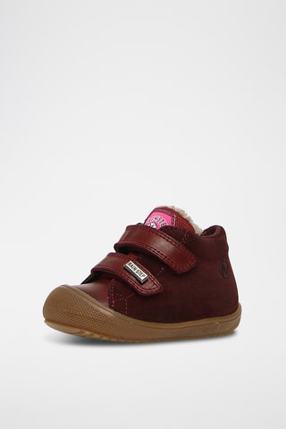 Bottines en cuir nappa nubuck Brant - Bordeaux