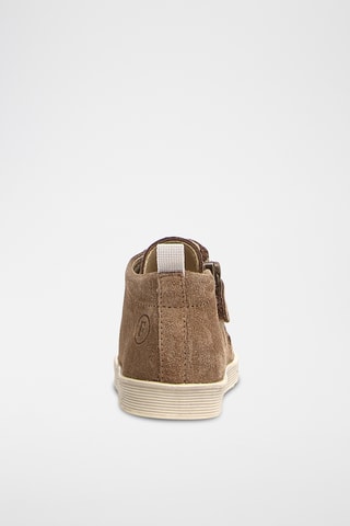Baskets montantes en nubuck Eart - Taupe