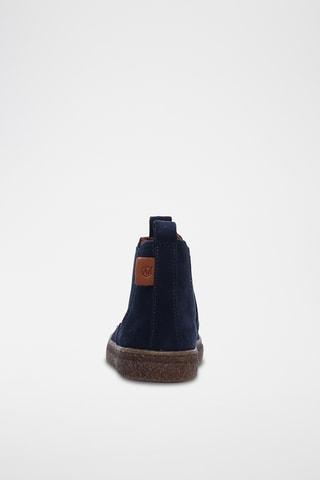 Bottines Chelsea en nubuck Figus - Bleu marine