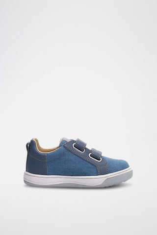 Baskets en cuir Caleb - Bleu foncé