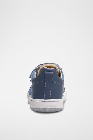 Baskets en cuir Caleb - Bleu foncé