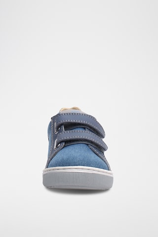 Baskets en cuir Caleb - Bleu foncé